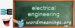 WordMeaning blackboard for electrical engineering